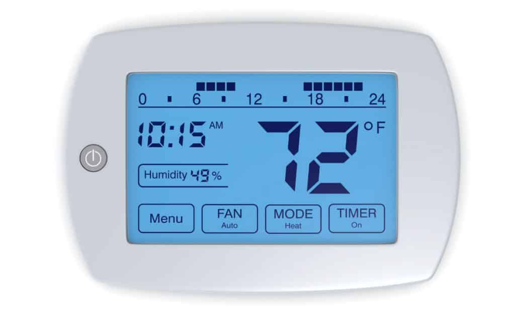 Thermostat Segmented Display