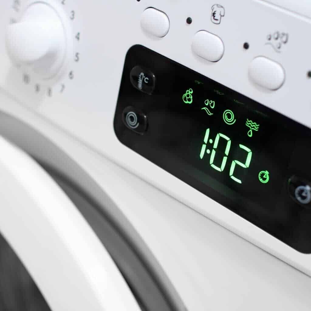 washing machine or dryer with segmented LCD