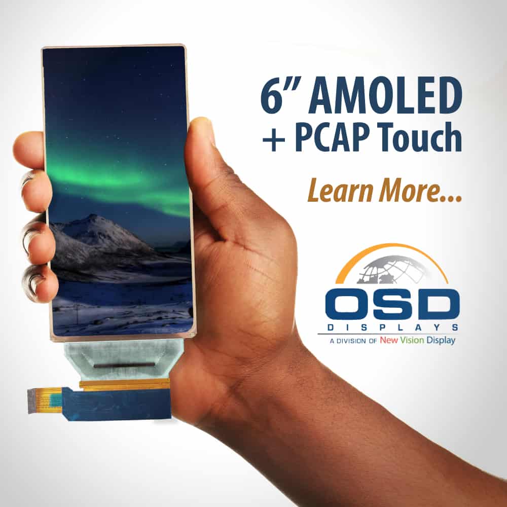 6 inch AMOLED display