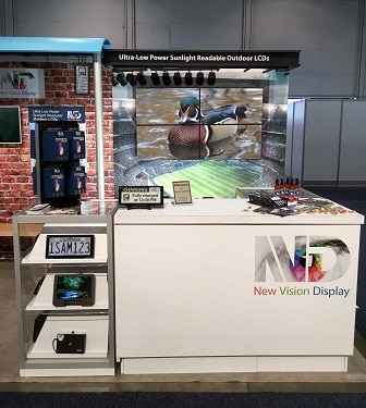 Outdoor LCD on display at NVD booth during CES 2020