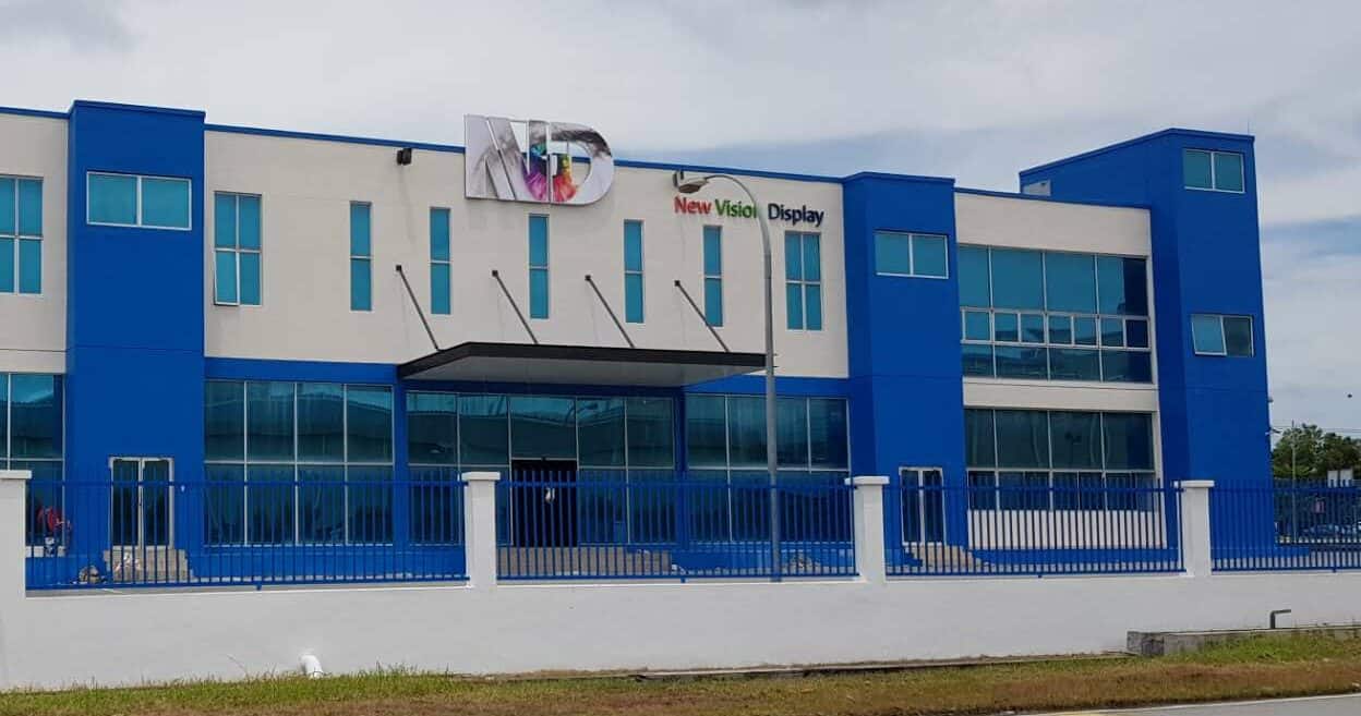 New Vision Display's Malaysia factory, established in August 2022